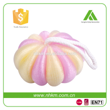 Loofah Bath Sponge, Pumpkin Ball Mesh shower poufs/puffs