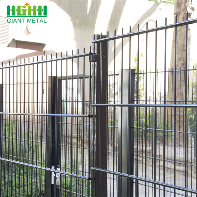 Best Selling Metal Garden Fence Double Horizontal Fence