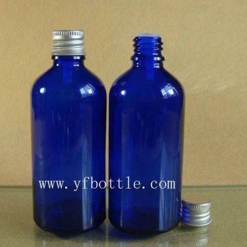 Blue Glass Essence Oil Bottle