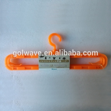 Plastic flexible cloth hangers,telescopic cloth hanger,folding plastic clothes hanger rack,clothes rack