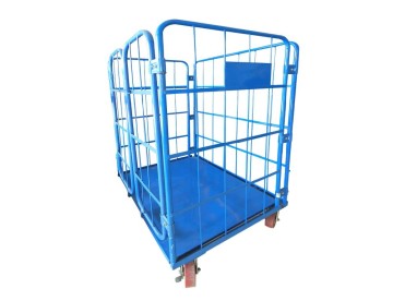Movable Wire Mesh Nesting Collapsible roll trolley