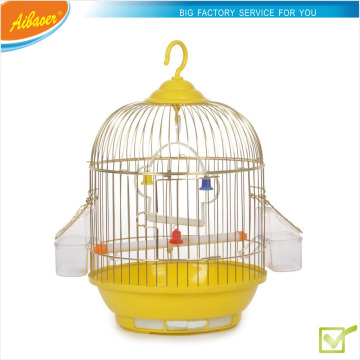 Metal golden bird cage 23X23X38CM