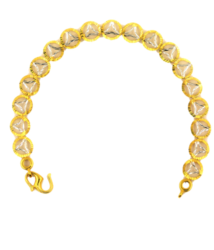 Bracelet K Gold Electroplated Silver & Gold Color