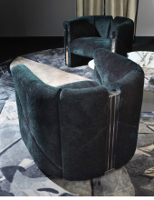 Italian light luxury single sofa