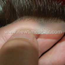 Injected 0.08mm clear pu toupee