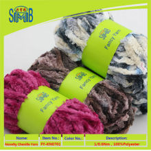 Oeko-Tex china wholesale market popular fluffy chenille yarn for knitting carpets 100% chenille knitting yarn