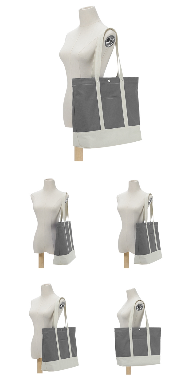 Borsa da spiaggia in tela Canvas Beach Bag