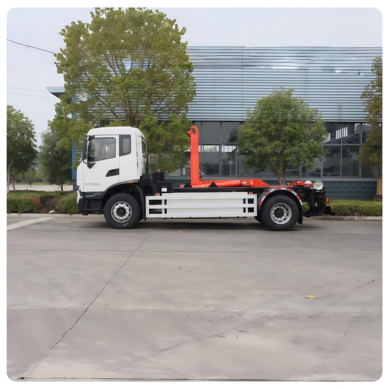 Robust Waste Transfer Truck with Integrated Compaction Unit