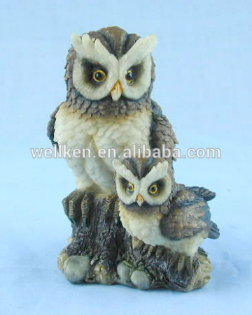 resinic owl figures,polyresin hawk statue,animal statue