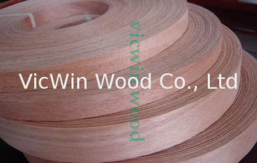 Natural Okoume Wood Veneer Edge Banding Tape/rolls