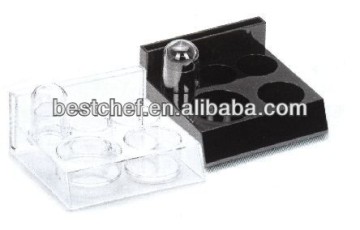 Acrylic Condiment station with 4 holds