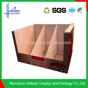 Anti-uv corrugated cardboard counters display cases