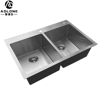 304 Undermounted Stainless Steel Double Bowl Kitchen Sink