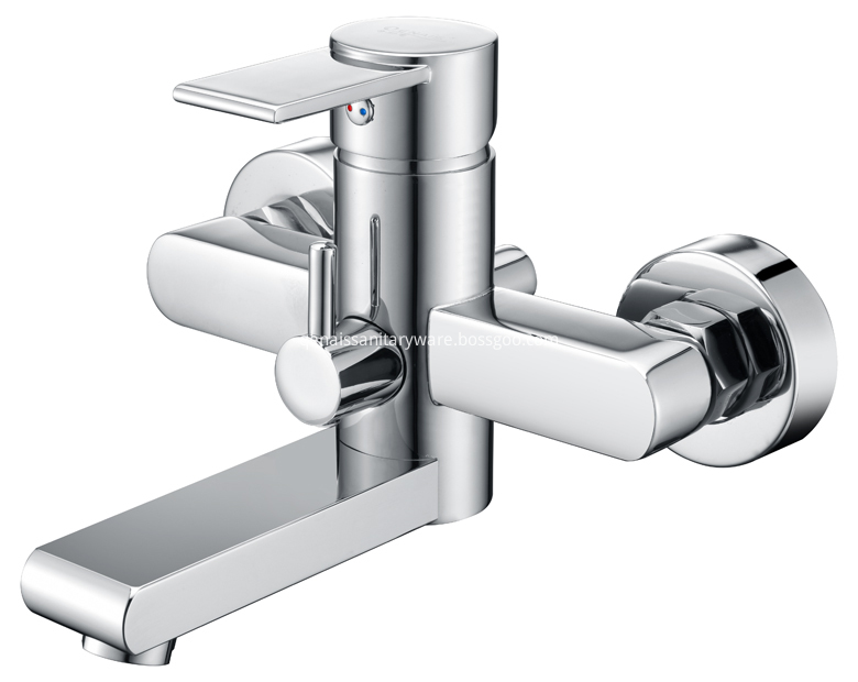 Wall Mounted Single Lever Bathtub Mixer With Diverter