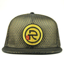 high quality leather brim men leather snapback hats