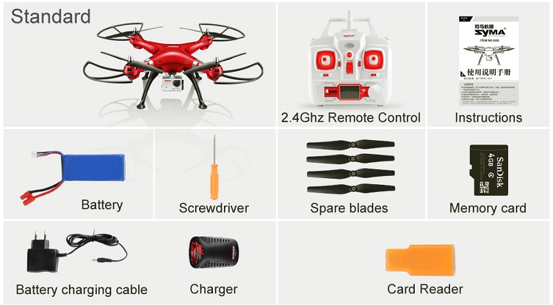 SYMA Professional Drone X8HG X8HW X8HC 2.4G 4CH RC Helicopter Drones 1080P 8MP HD Camera Quadcopter (SYMA X8C/X8W/ X8G Upgrade)