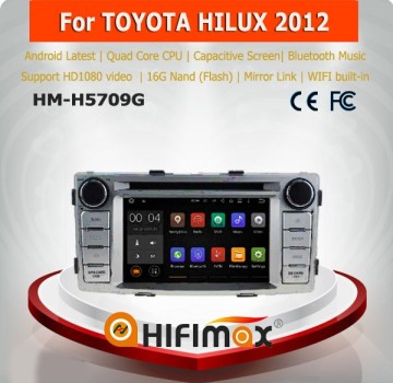 Hifimax Android 5.1 car audio player for TOYOTA HILUX 2012 car radio gps navigator for toyota hilux car gps navigation system