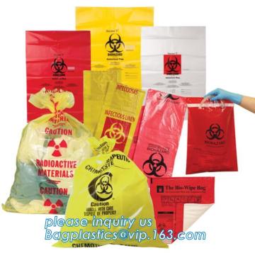 Medical consumables biohazard waste disposal supplies, LDPE plastic medical autoclave bags, Biohazard waste disposal bag