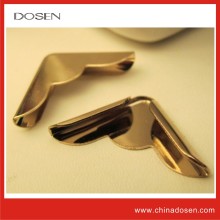 bright gold tone wholesale designer clothing metal plate logo