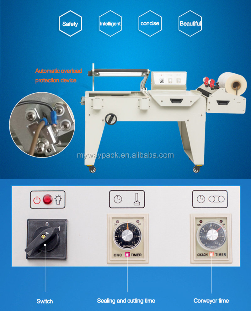 Automatic Shrink Wrapping Machine Shrink Tunnel from Myway Machinery manufacturer