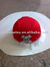 Carnival hat /Festvial hat /Party hat white hat red top skull fashion