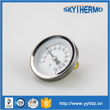 stainless steel material industrial usage boiler bimetal pipe thermometer