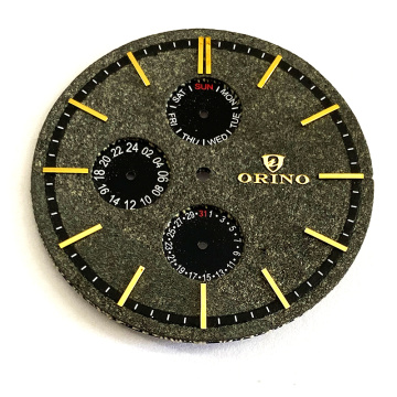 Marble Stone Dial Applied Index For Chrono Watch
