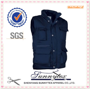 Man cotton clothes for blue fishing vest