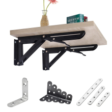 Stainless Steel Folding Hidden Wall Metal Floating Shelves Brackets