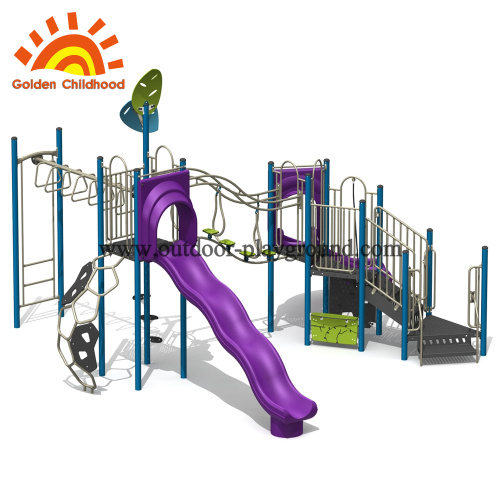 Single Purple Outdoor Playground Equipment Dijual