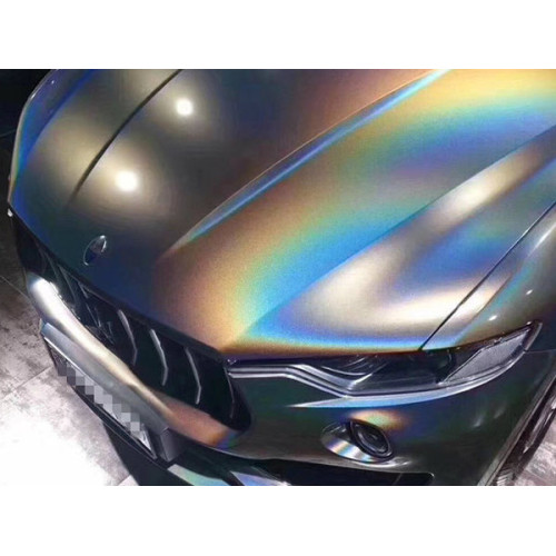 Gloss Rainbow Laser Silver Car Wrap vinil