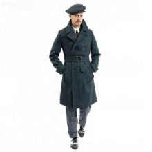 Latest Design Men Woolen Coat Long Coat Slim Fit Single Breasted Winter for Men overcoat Customized