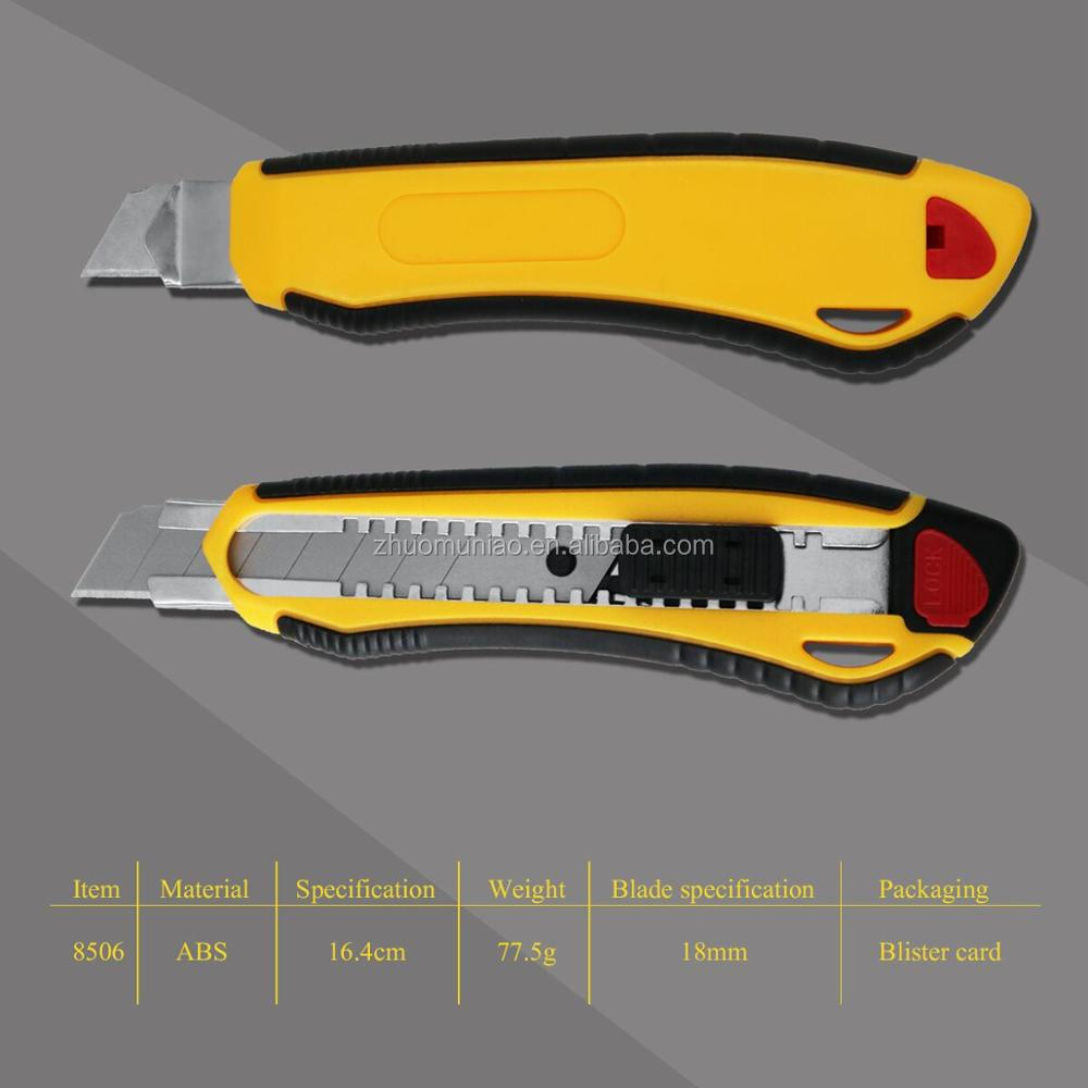 18MM Utility Knife Snap Off Blades Safety Multi Knife Art Knife Outdoor Tools