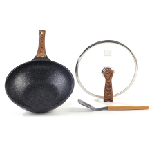 MGC Custom Medical Stone Nonstick Marble Cookware Saute Pan Wok