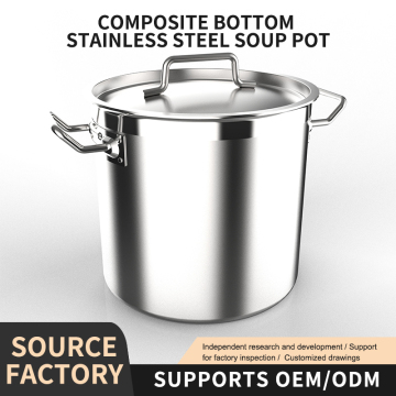 Heavy bottom stainless steel stockpot