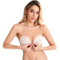 Ladies Sexy Reusable Invisible Trägerloser Spitzen-BH