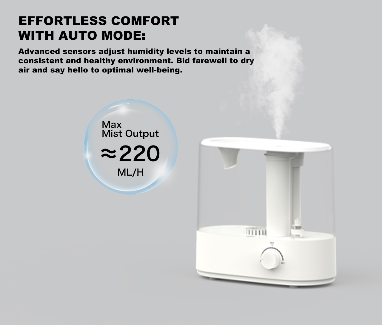 HTJ-2258A humidifier mist output HTJ-2258A humidifier mist output