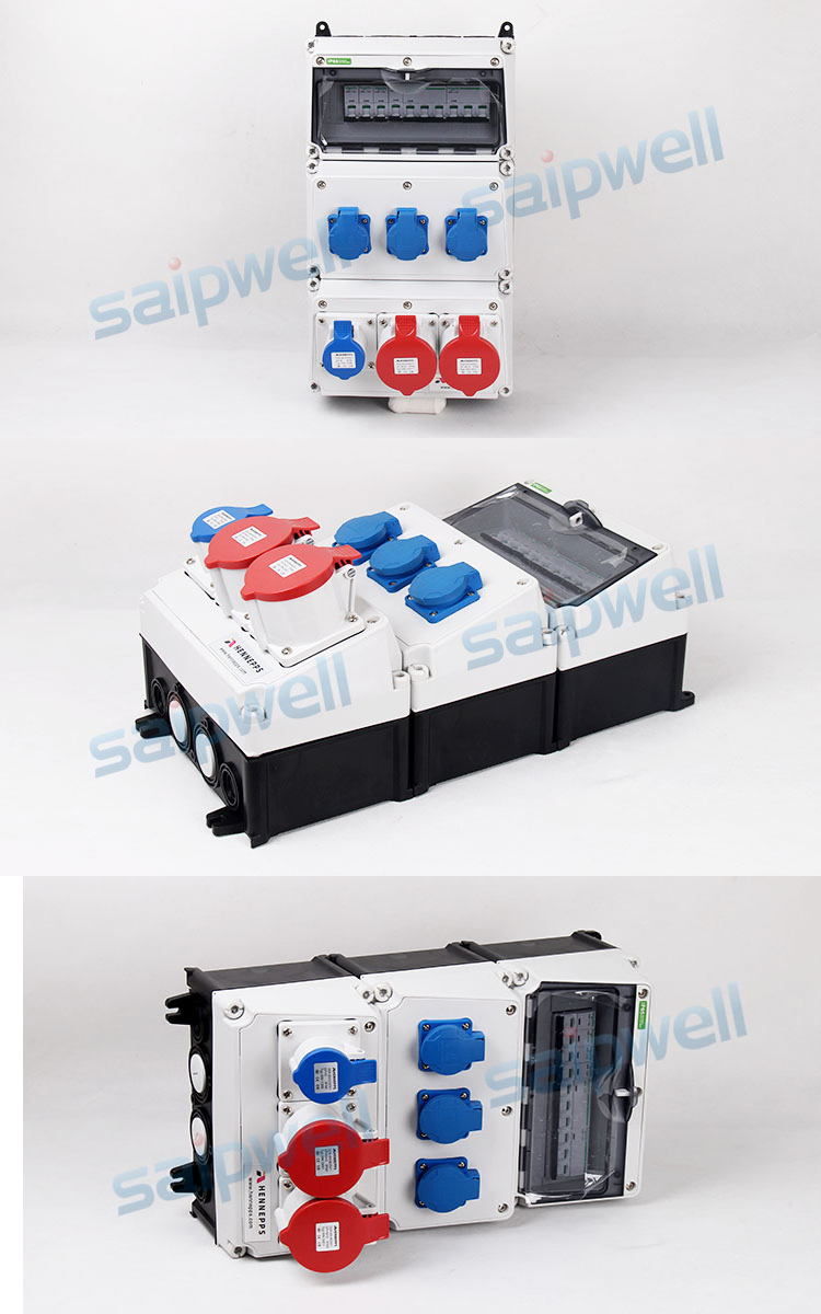 SAIP/SAIPWELL High Quality Waterproof Socket Box Power Distribution Enclosure