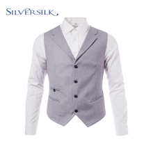 Customized gray groom tuxedo waistcoat
