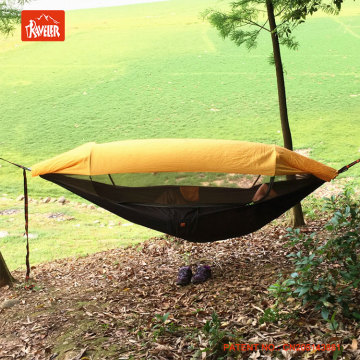 Lightweight Nylon Hammock Bed with Mosquito Net for Two