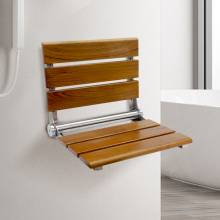 Folding Teak Wooden Shower Chair for Elderly