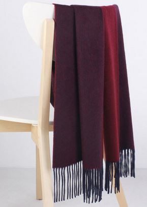 50% Wool 50% Cashmere Woven Throw