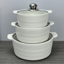 Non-Stick Kitchen Pots and Casserole Sets with Plates