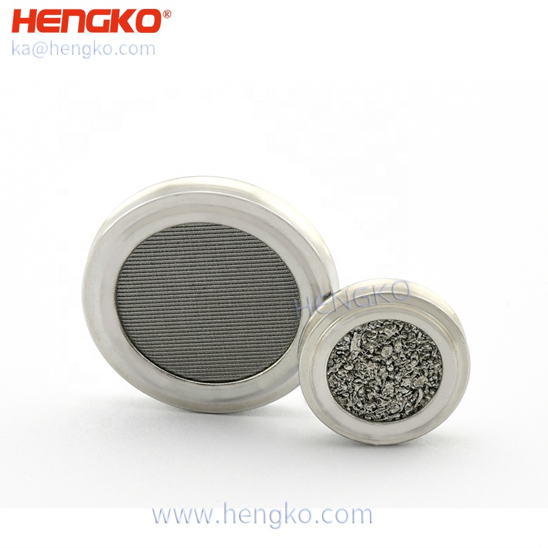HENGKO High Temperature Sintered 304 316 L stainless steel  porous metal powder filter plate disc for food and beverage