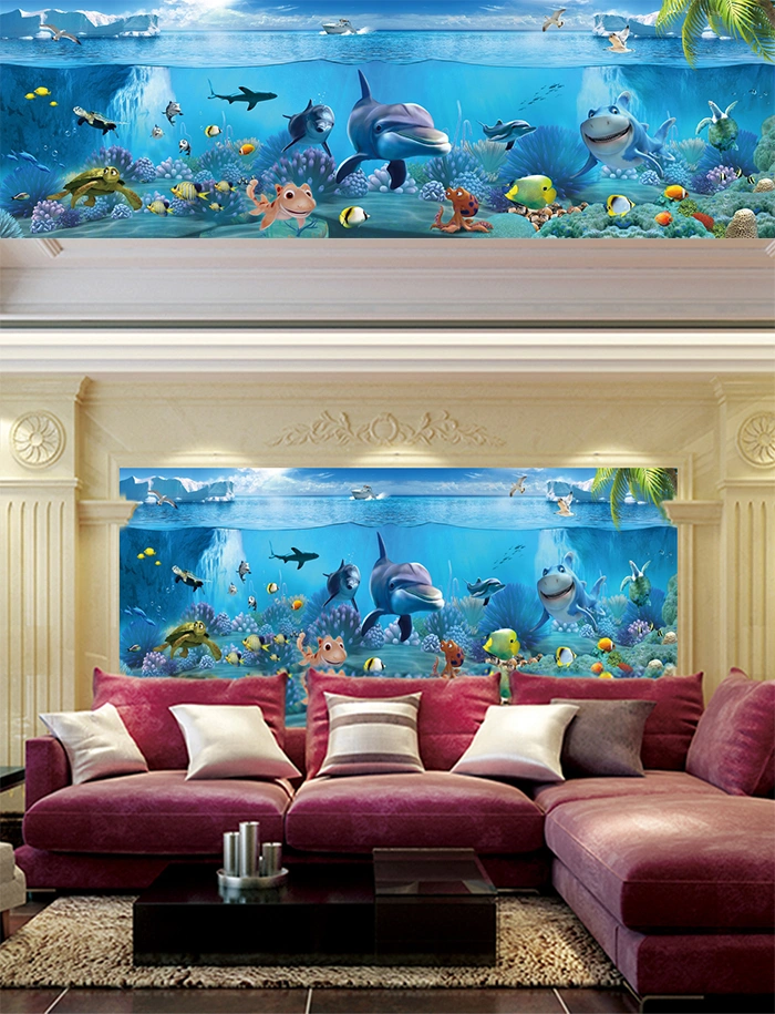 Foshan Good Price Design Underwater World Wall Tiles 3D