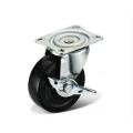 Industry Black Rubber Wheel solid rubber caster swivel