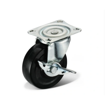 Промышленность черного резинового колеса твердое резиновое оборотное отверстие