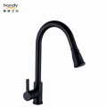 Black Lead-free Pull Out Kitchen Sink Mixer taps