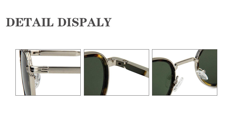 Mellume Classic Round Metal Polarized Sunglasses ME2118-detail Mellume Classic Round Metal Polarized Sunglasses ME2118-detail