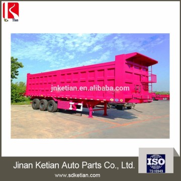 3 axles strong steel box semi trailer/van truck trailer for sale